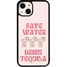 iPhone 13 Case Hülle - Silikon schwarz Cocktail Save Water Drink Tequila