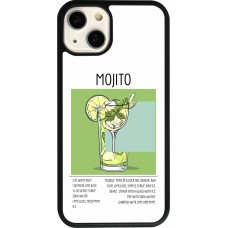 iPhone 13 Case Hülle - Silikon schwarz Cocktail Rezept Mojito