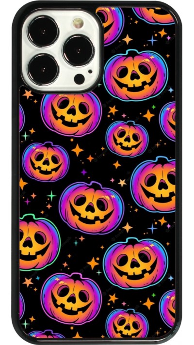 iPhone 13 Pro Max Case Hülle - Halloween 2024 rainbow pumpkins