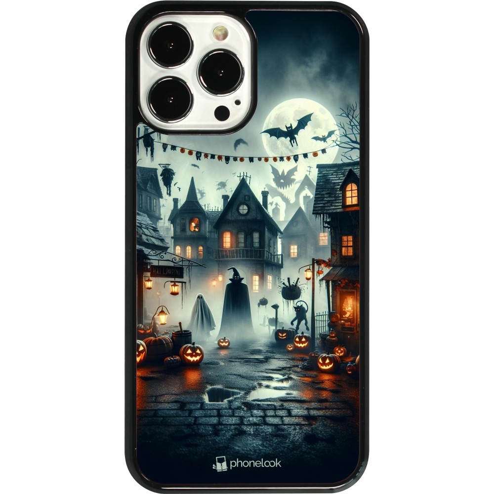 iPhone 13 Pro Max Case Hülle - Halloween Spukstadt