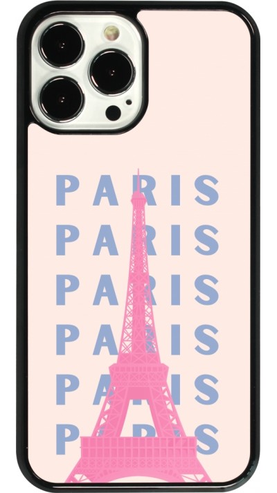 iPhone 13 Pro Max Case Hülle - Paris Pink Print