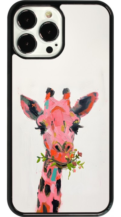 iPhone 13 Pro Max Case Hülle - Pink Girafe Paint