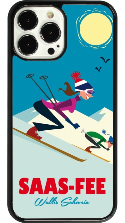 iPhone 13 Pro Max Case Hülle - Saas-Fee Ski Downhill