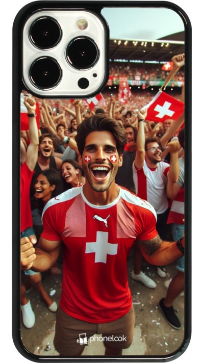 iPhone 13 Pro Max Case Hülle - Schweizer Fan Euro 2024