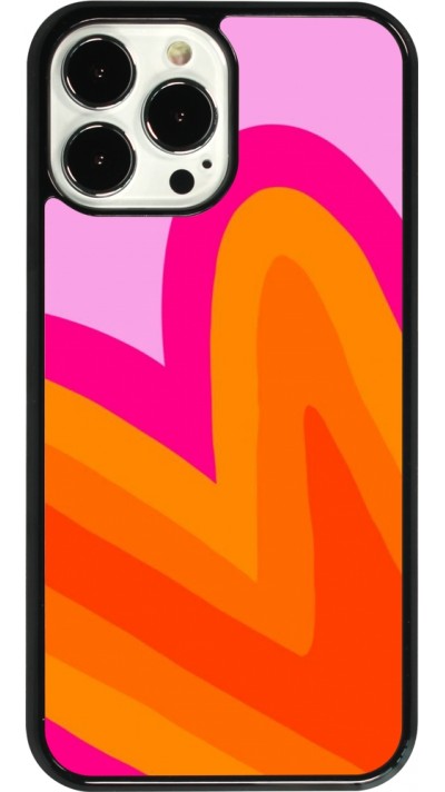 iPhone 13 Pro Max Case Hülle - Valentine 2024 heart gradient