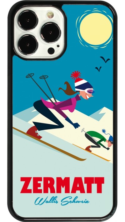 iPhone 13 Pro Max Case Hülle - Zermatt Ski Downhill