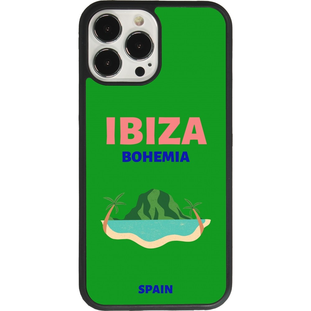 iPhone 13 Pro Max Case Hülle - Silikon schwarz Pop Summer Destination Ibiza