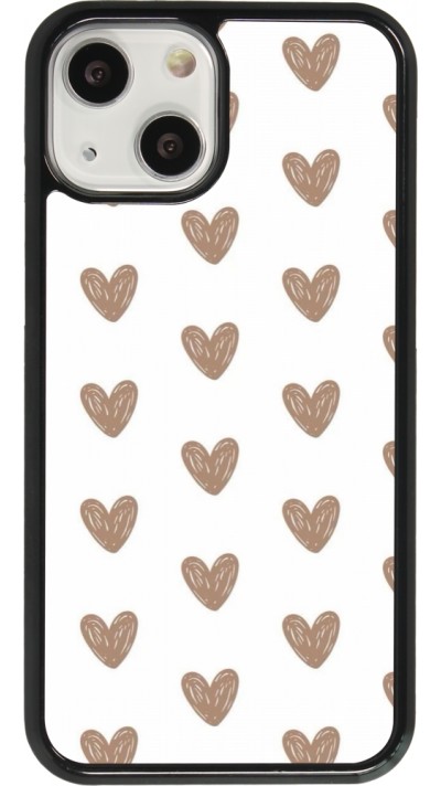 iPhone 13 mini Case Hülle - Autumn 2024 brown hearts