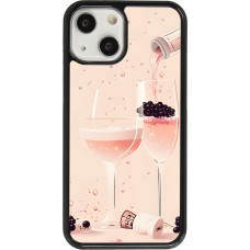 iPhone 13 mini Case Hülle - Champagne Pouring Pink