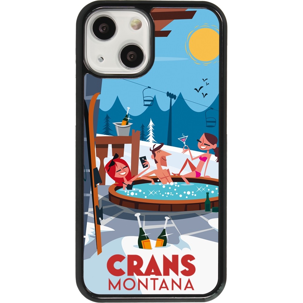 iPhone 13 mini Case Hülle - Crans-Montana Mountain Jacuzzi