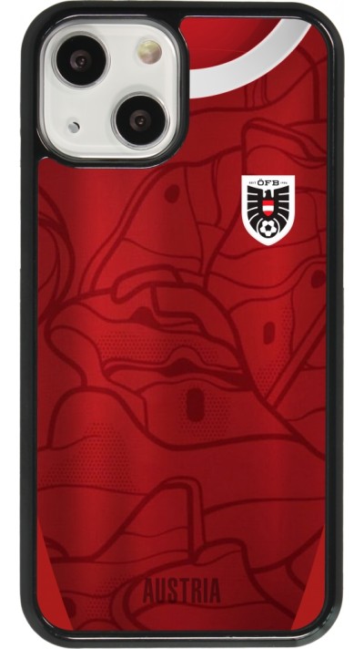 Coque iPhone 13 mini - Maillot de football Autriche personnalisable