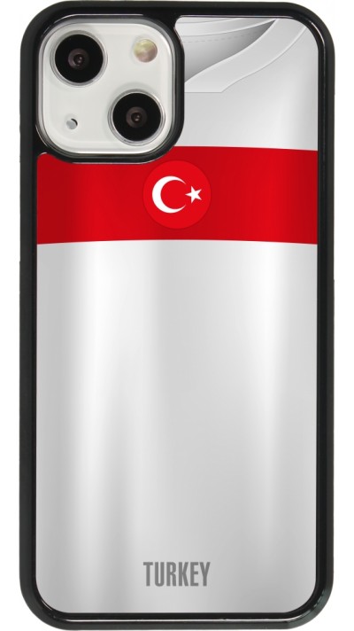 Coque iPhone 13 mini - Maillot de football Turquie personnalisable