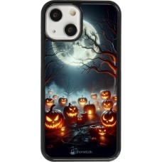 iPhone 13 mini Case Hülle - Halloween 2024 Viele Kuerbisse