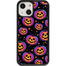 iPhone 13 mini Case Hülle - Halloween 2024 rainbow pumpkins