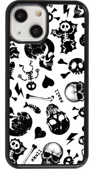 iPhone 13 mini Case Hülle - Halloween 2024 skeleton mix