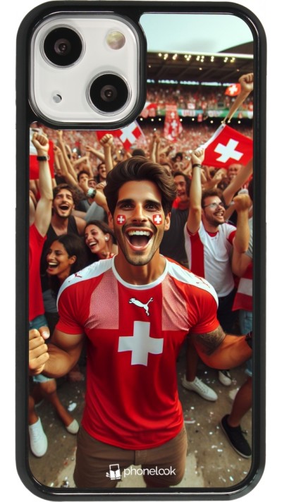 iPhone 13 mini Case Hülle - Schweizer Fan Euro 2024