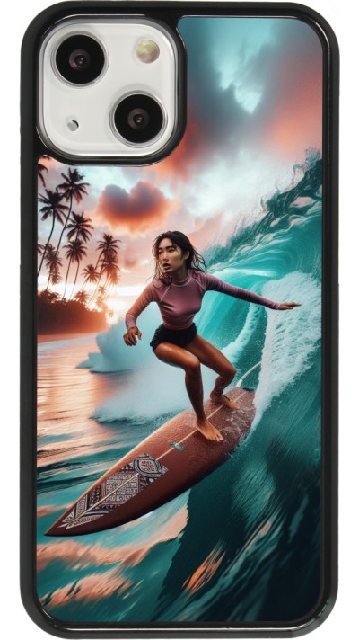 iPhone 13 mini Case Hülle - Surferin aus Bali