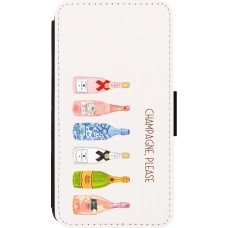 iPhone 13 mini Case Hülle - Wallet schwarz Champagne Please