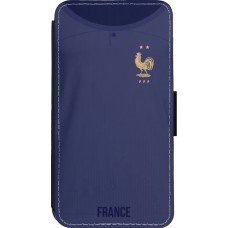 iPhone 13 mini Case Hülle - Wallet schwarz Frankreich 2022 personalisierbares Fussballtrikot