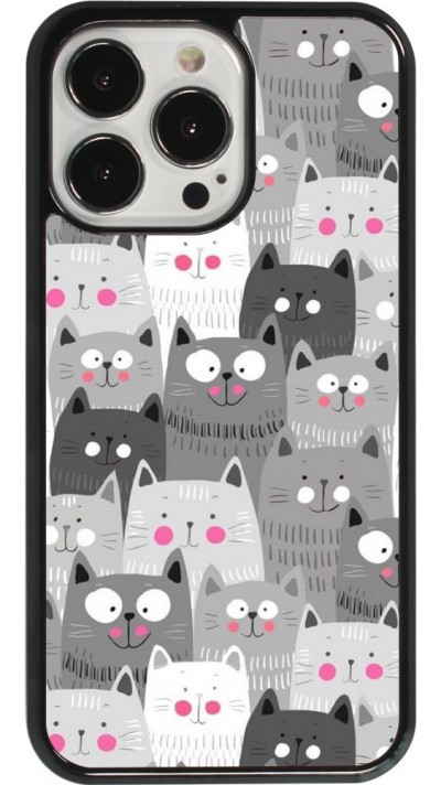 iPhone 13 Pro Case Hülle - Katzenschwärme