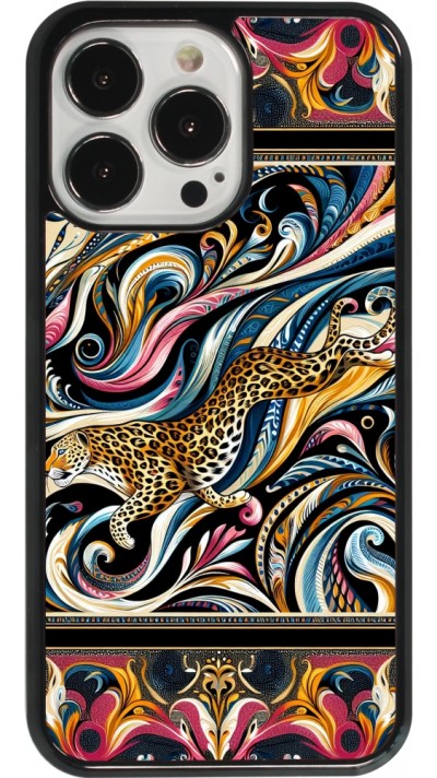 iPhone 13 Pro Case Hülle - Leopard Abstrakte Kunst