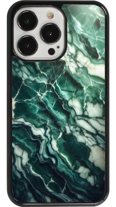 iPhone 13 Pro Case Hülle - Majestätischer grüner Marmor