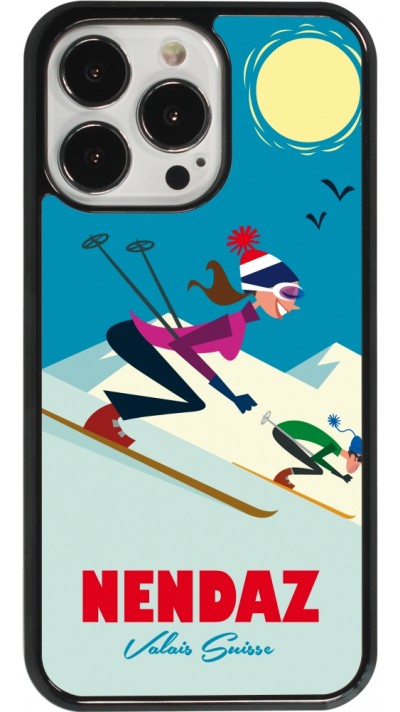 iPhone 13 Pro Case Hülle - Nendaz Ski Downhill