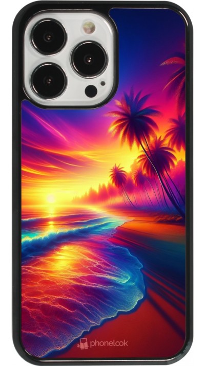 iPhone 13 Pro Case Hülle - Strand Sonnenuntergang auffällig