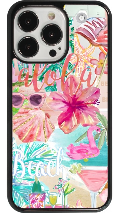 iPhone 13 Pro Case Hülle - Preppy Collage Aloha