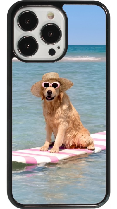 iPhone 13 Pro Case Hülle - Summer Dog on Paddle