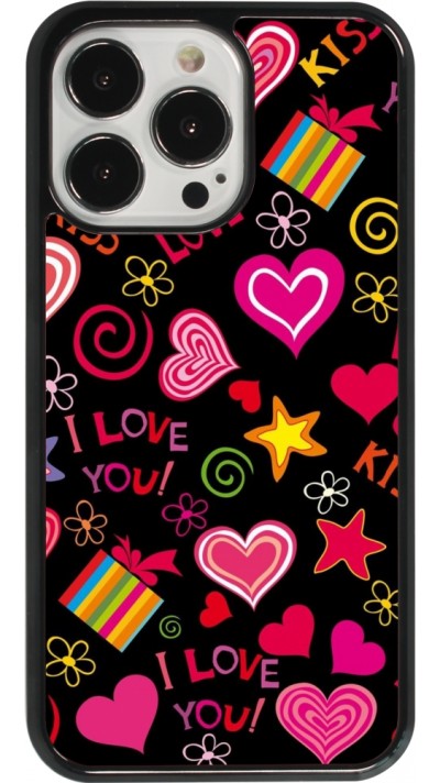 iPhone 13 Pro Case Hülle - Valentine 2023 love symbols