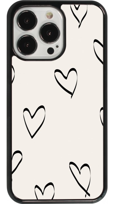 iPhone 13 Pro Case Hülle - Valentine 2023 minimalist hearts