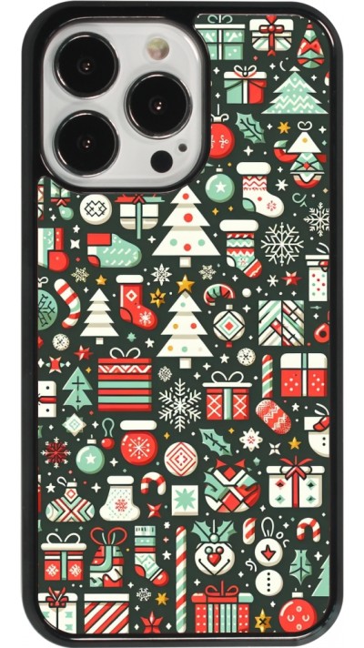 iPhone 13 Pro Case Hülle - Weihnachten 2023 Flachmuster