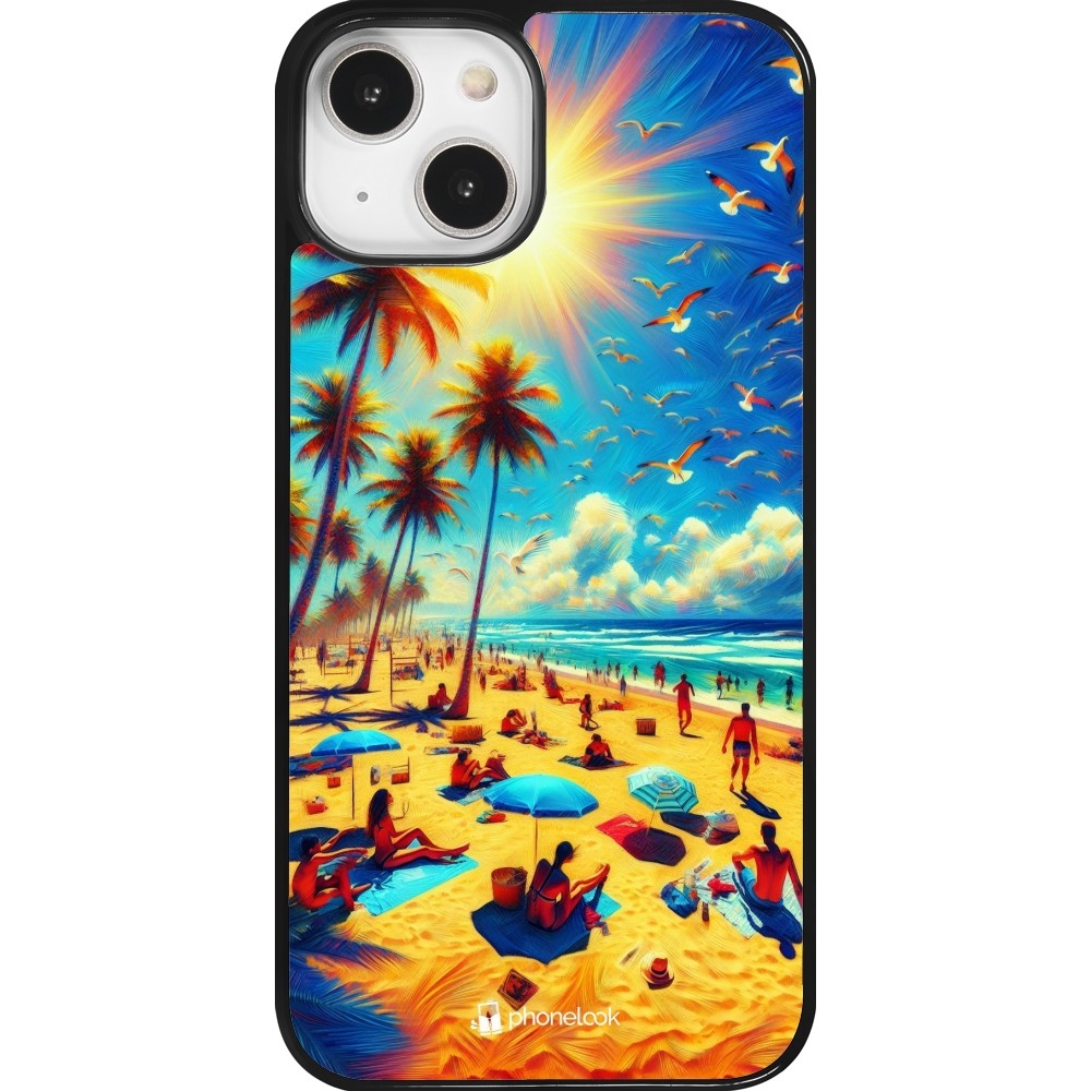 iPhone 14 Case Hülle - Sommer Paradies Farbe