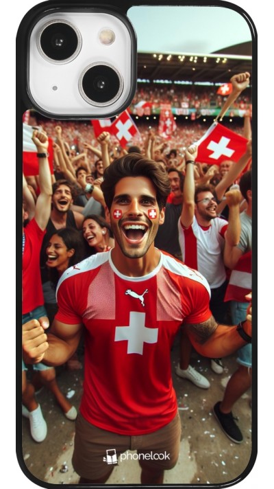 iPhone 14 Case Hülle - Schweizer Fan Euro 2024