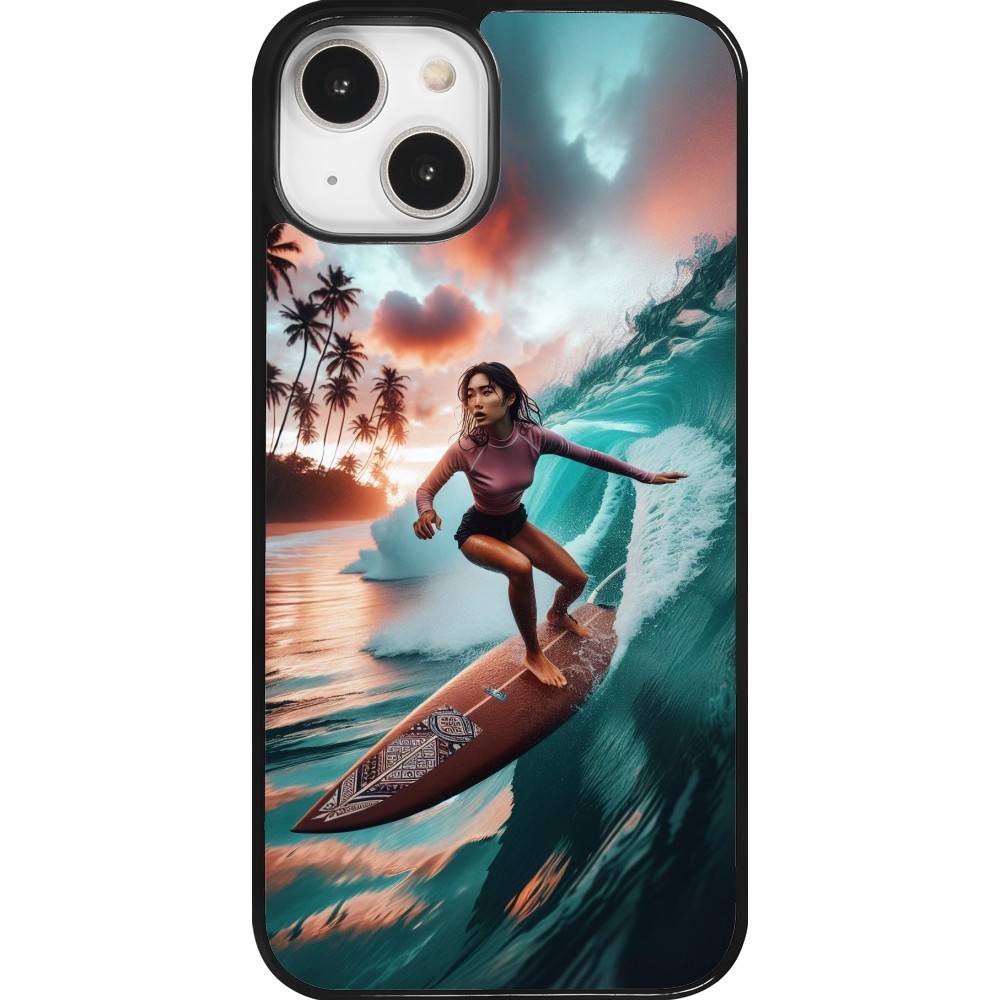 iPhone 14 Case Hülle - Surferin aus Bali