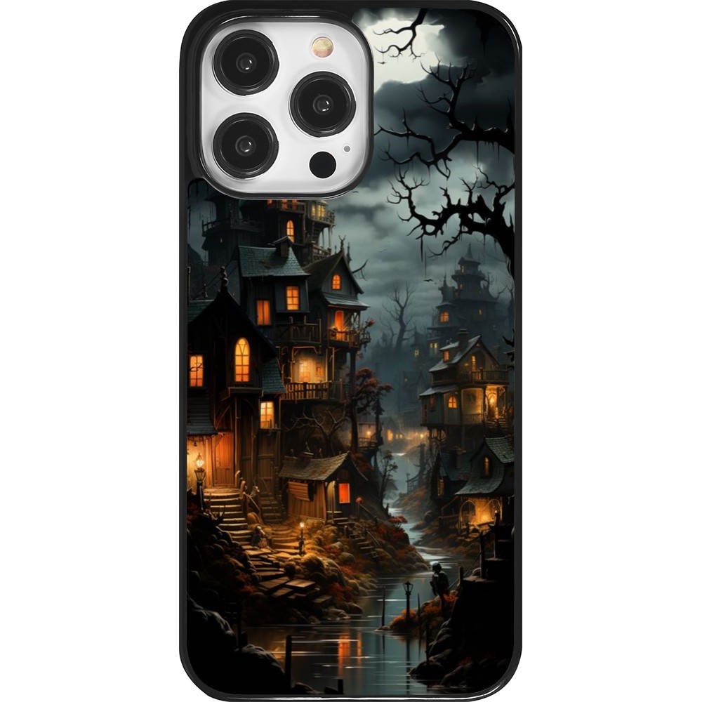 iPhone 14 Pro Max Case Hülle - Halloween 2024 scary town