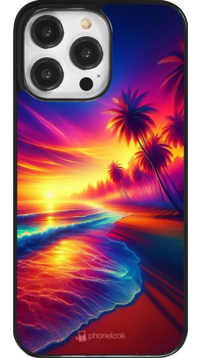 iPhone 14 Pro Max Case Hülle - Strand Sonnenuntergang auffällig