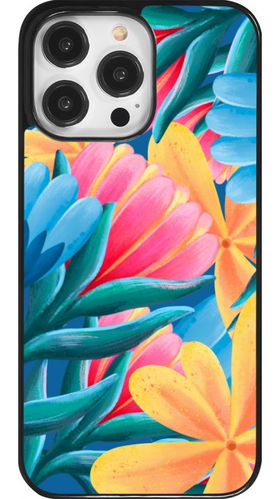 iPhone 14 Pro Max Case Hülle - Spring 23 colorful flowers