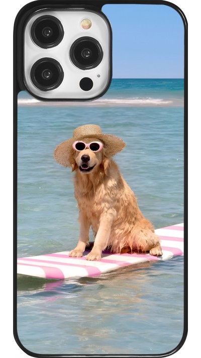 iPhone 14 Pro Max Case Hülle - Summer Dog on Paddle