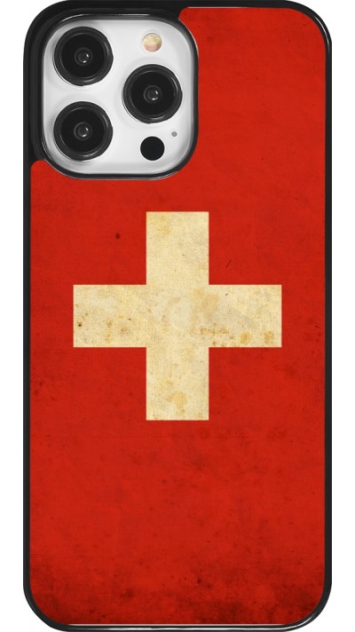 iPhone 14 Pro Max Case Hülle - Vintage Flag SWISS