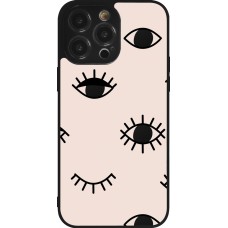 iPhone 14 Pro Max Case Hülle - Silikon schwarz Halloween 2023 I see you