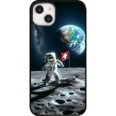 iPhone 14 Plus Case Hülle - Astro Schweiz auf dem Mond