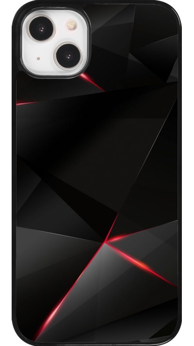 iPhone 14 Plus Case Hülle - Black Red Lines