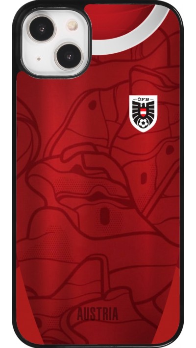 iPhone 14 Plus Case Hülle - Austria personalisierbares Fussballtrikot