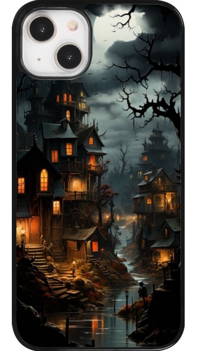 iPhone 14 Plus Case Hülle - Halloween 2024 scary town