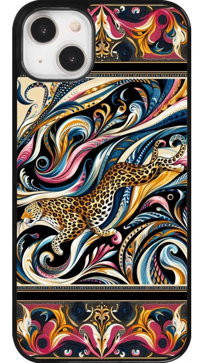 iPhone 14 Plus Case Hülle - Leopard Abstrakte Kunst