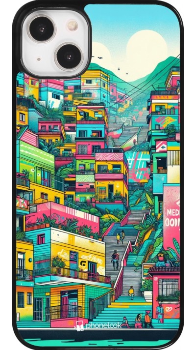 iPhone 14 Plus Case Hülle - Medellin Comuna 13 Kunst