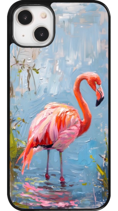 iPhone 14 Plus Case Hülle - Paint Flamingo