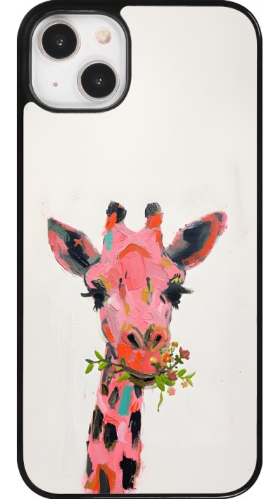 iPhone 14 Plus Case Hülle - Pink Girafe Paint